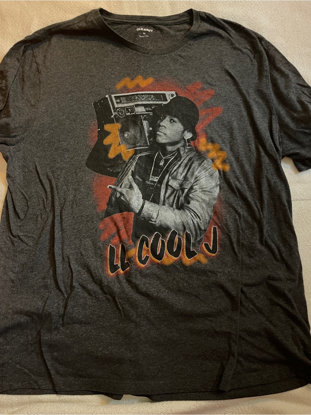 Old Navy Charcoal LL Cool J Graphic Tee